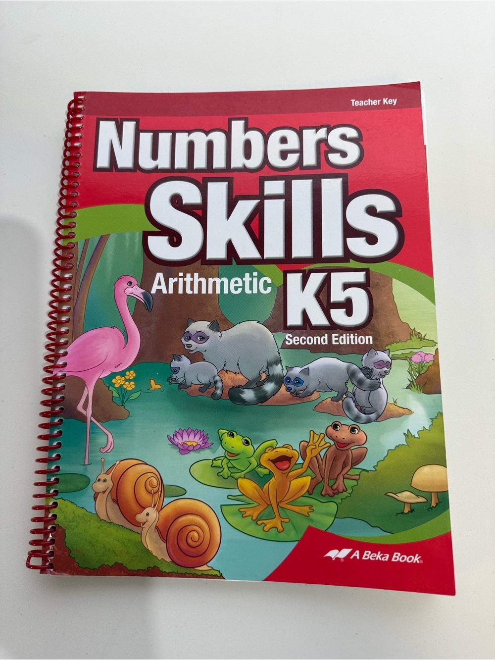 A Beka Book Numbers & Skills Arithmetic K5 Workbook - Red Cover